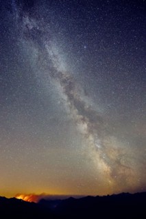 Stars in sky at night