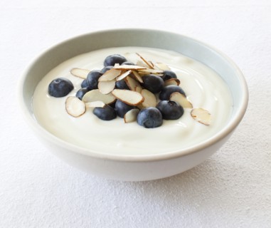 Close up of yogurt