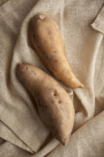 Close up of sweet potatoes
