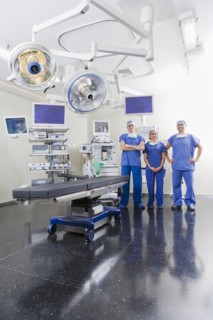 Surgeons in hospital operating room