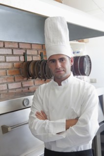Portrait of confident Hispanic chef
