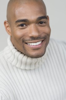 Close up of confident African man