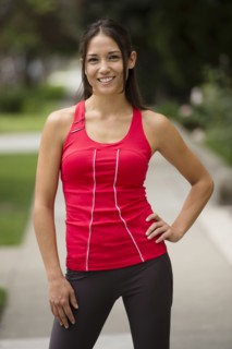 Mixed race woman in sportswear