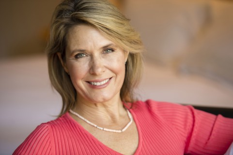 Caucasian woman smiling