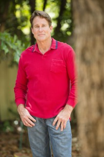 Caucasian man standing in park