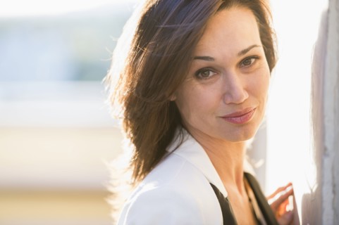 Hispanic woman smiling