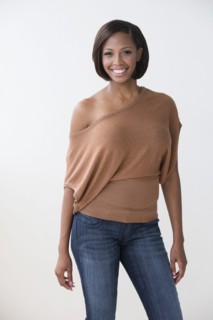 Mixed race woman smiling