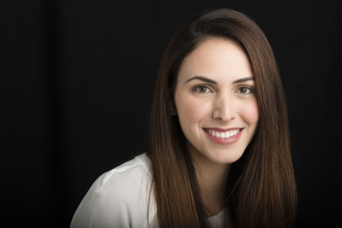 Close up of Hispanic woman smiling