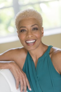 African American woman smiling