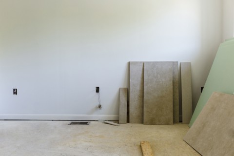 Paddles leaning on wall