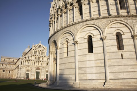 Base of the Leaning Tower of Pisa