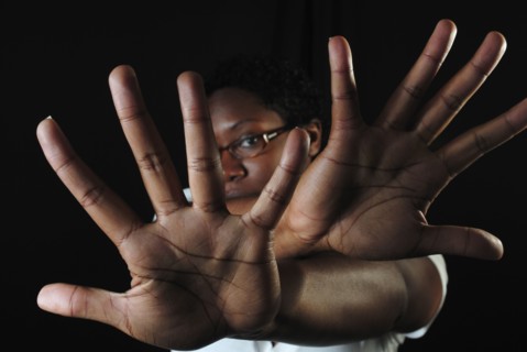 African woman's hands