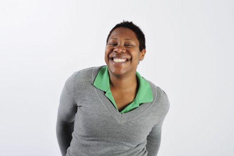 African woman smiling