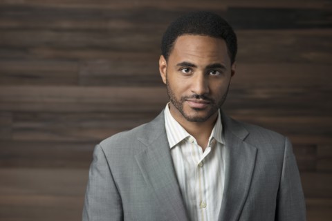 Confident Black businessman