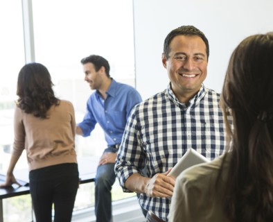 Business people talking in office