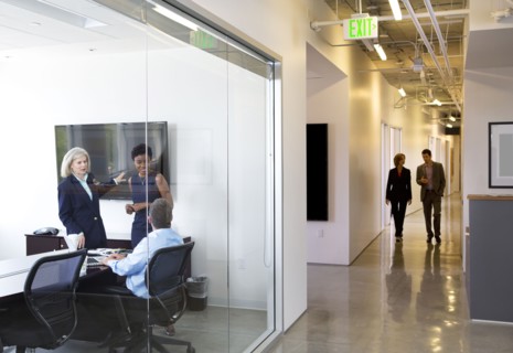 Business people talking in office
