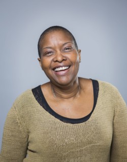 Close up of smiling older woman