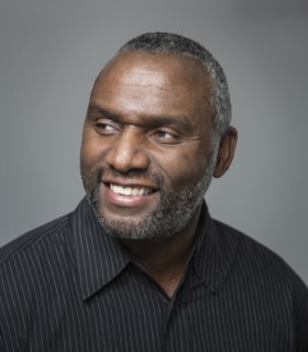 Close up of smiling African American man
