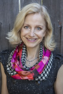 Close up of smiling Caucasian woman