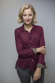 Close up of smiling Caucasian woman