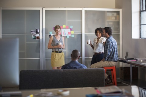 Business people talking in office