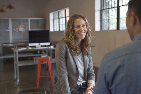 Business people talking in office