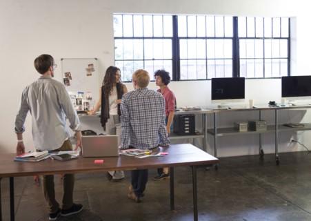 Business people talking in office