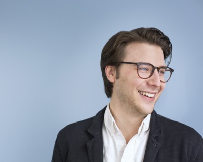 Caucasian businessman smiling