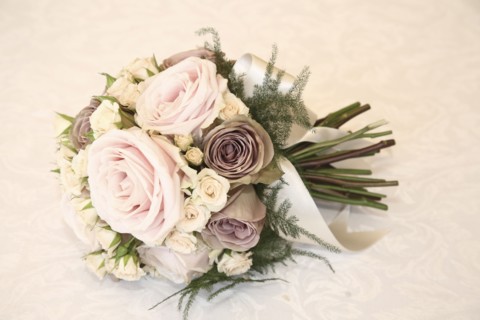 Close up of bridal bouquet