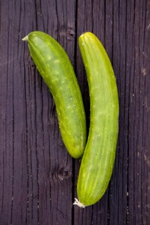 Close up of fresh cucumbers