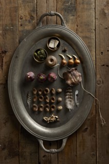 Platter of dried fruit