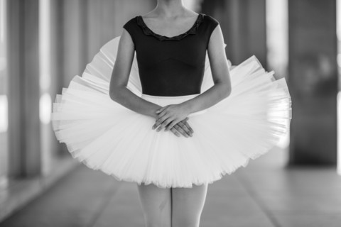 Ballet dancer wearing tutu
