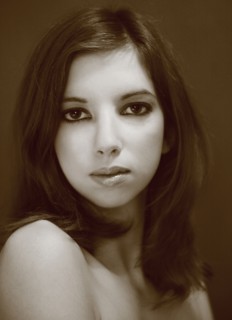 Close up of serious Caucasian woman