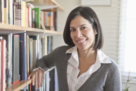Smiling Hispanic woman