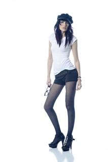 Glamorous Caucasian woman wearing high heels