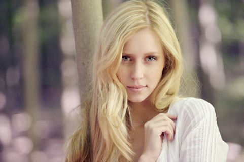 Caucasian woman standing outdoors