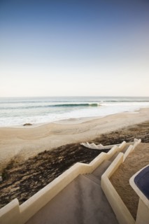 Staircase down to beach and ocean