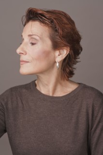 Serious Caucasian woman