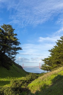 Scenic view of distant bridge