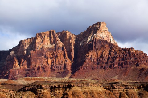 Scenic view of desert landscape