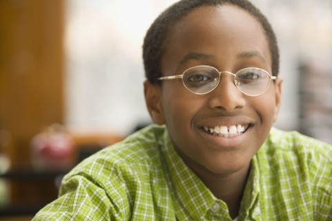 Portrait of African school boy