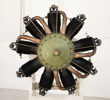 Close up of propeller engine