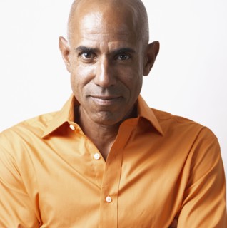 Portrait of bald middle-aged African man