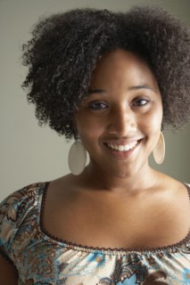 Close up of African woman smiling
