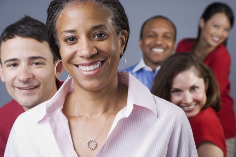 Group of multi-ethnic adults