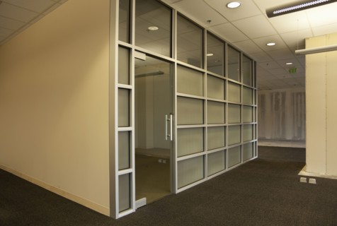 Empty rooms in office building