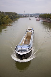 Empty boat on Dutch river
