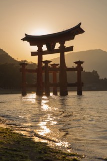 Silhouette of Great Torii Gate