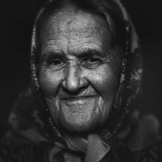Close up of Senior Caucasian woman's face
