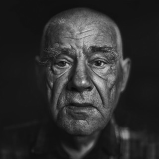 Close up of Senior Caucasian man's face